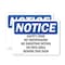 Signmission Safety Zone No Trespassing No Shooting Within OSHA Notice Sign, Vinyl Decal, 10in W x 7in L, 2PK OS-2PACK-NS-D-710-L-18230 - alternate 1